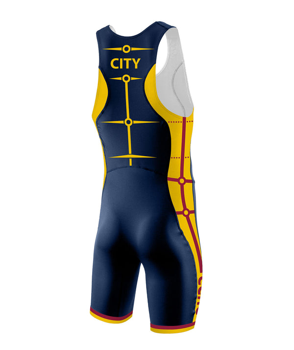 Men's City Of Cambridge Pro Unisuit - Navy/Yellow