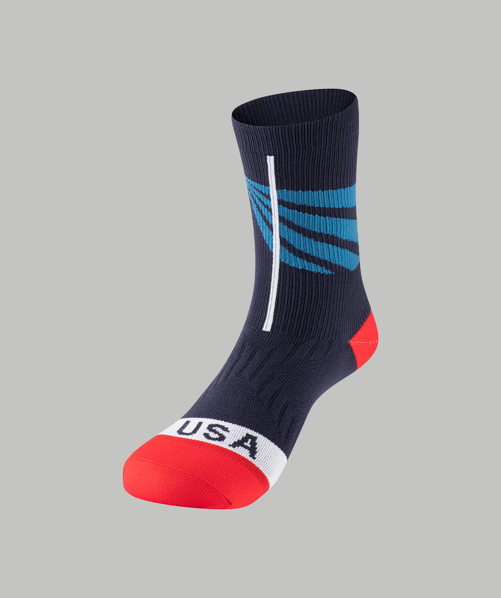 red white and blue nike socks