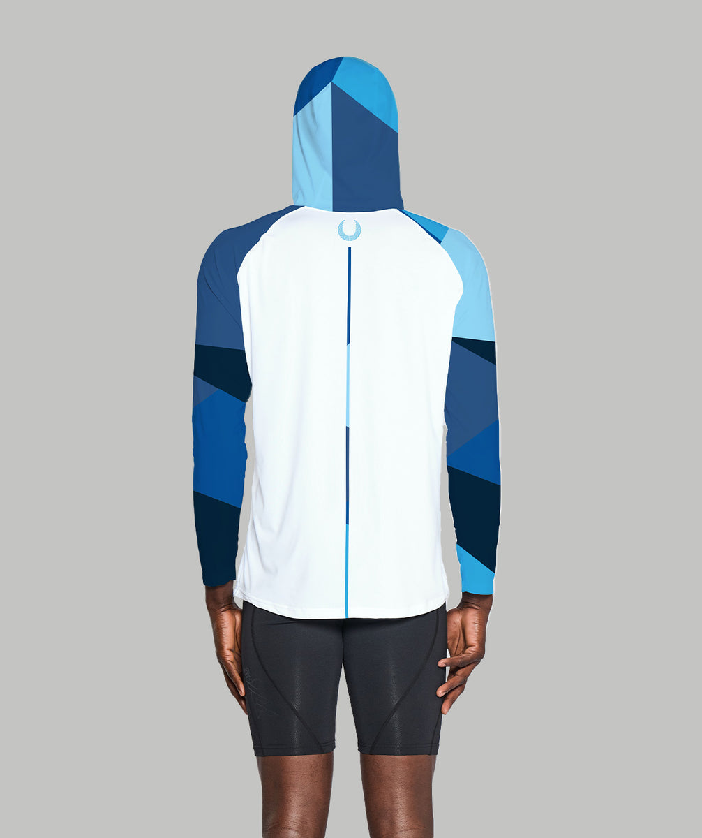 Men's Geo Sun Hoodie LS - Stealth Blue – 776BC International