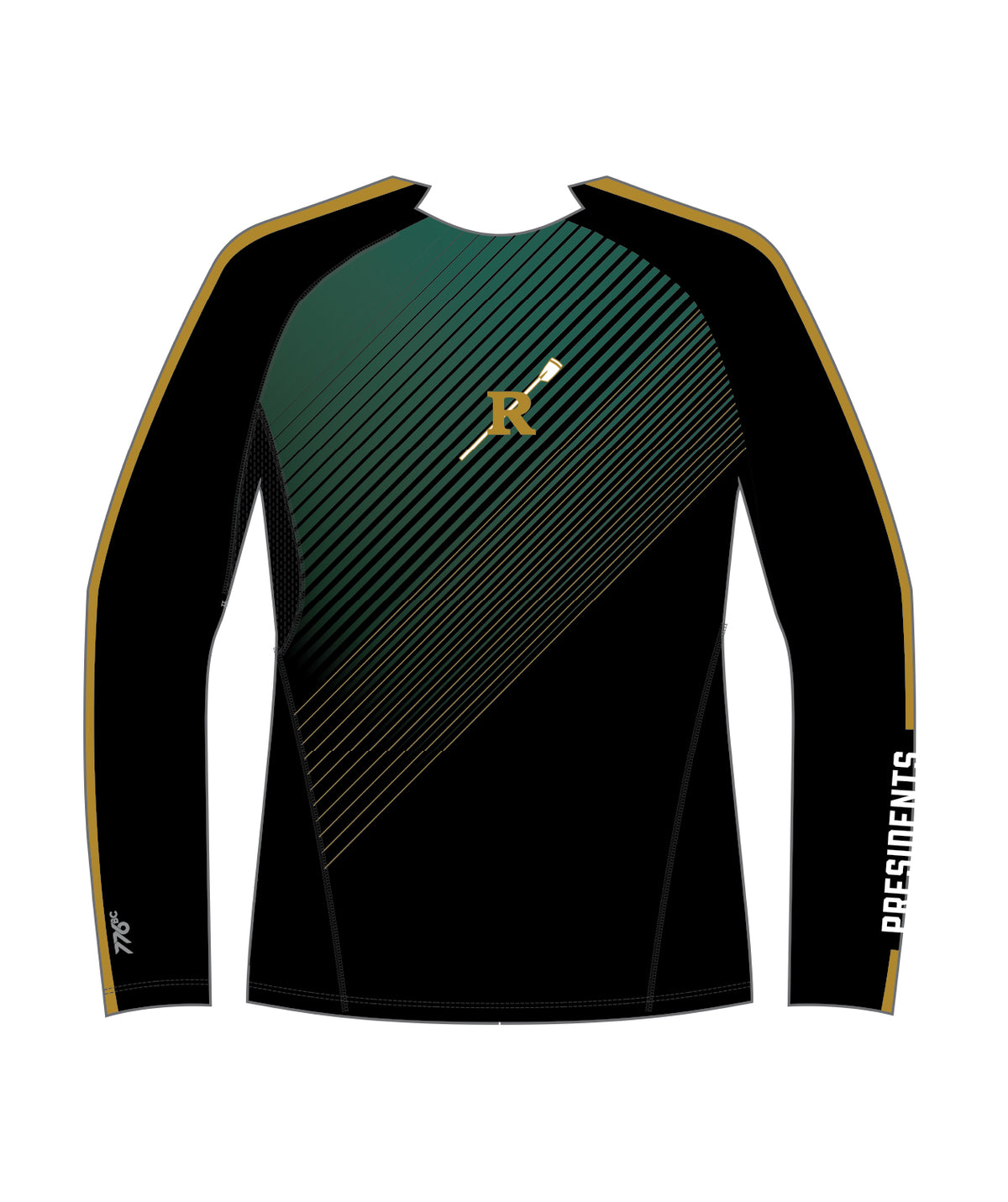 Men's FDR Crew Base Layer LS - Black/Green
