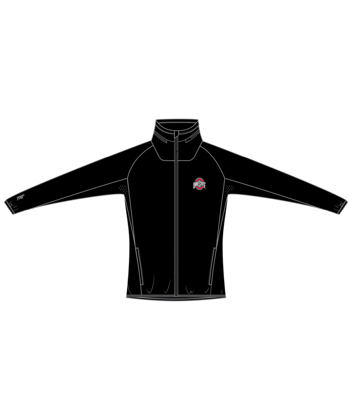 Women's Ohio State University Nimbus Rain Jacket - Black