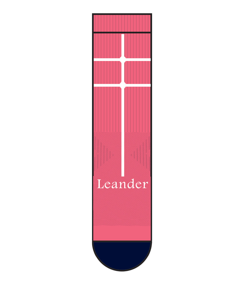 Unisex Leander Motion Performance Socks - Pink/Navy