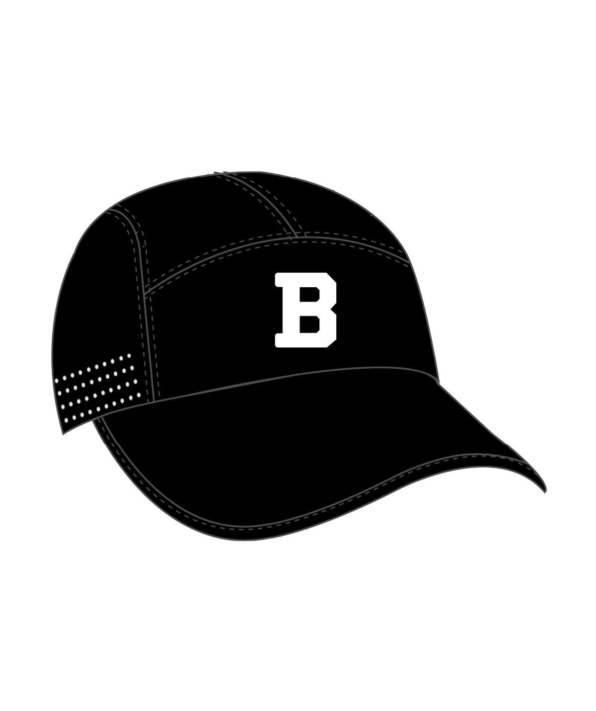 Unisex Bowdoin Performance Cap - Black