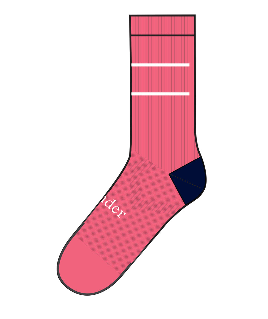 Unisex Leander Motion Performance Socks - Pink/Navy
