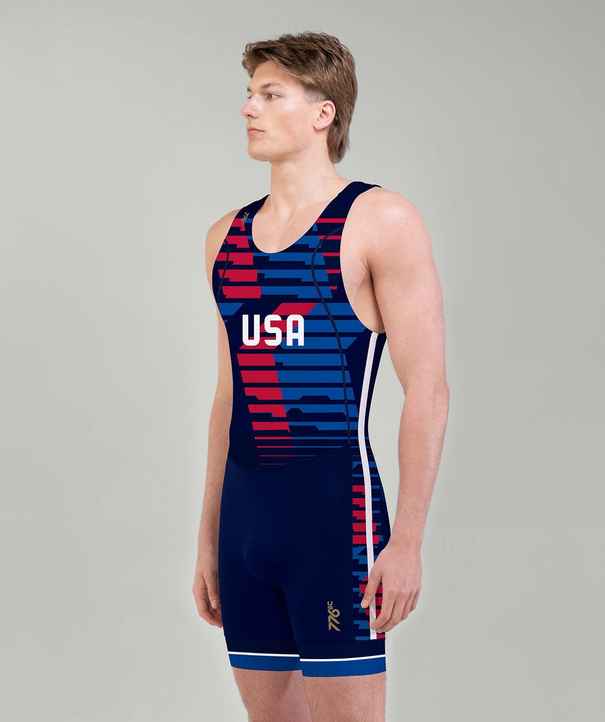 Men's 776BC X USRowing Ascent Pro Unisuit - Navy/Blue