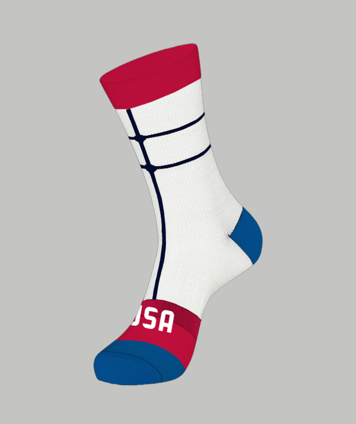 Unisex 776BC X USRowing Motion Performance Socks - Red/White/Blue
