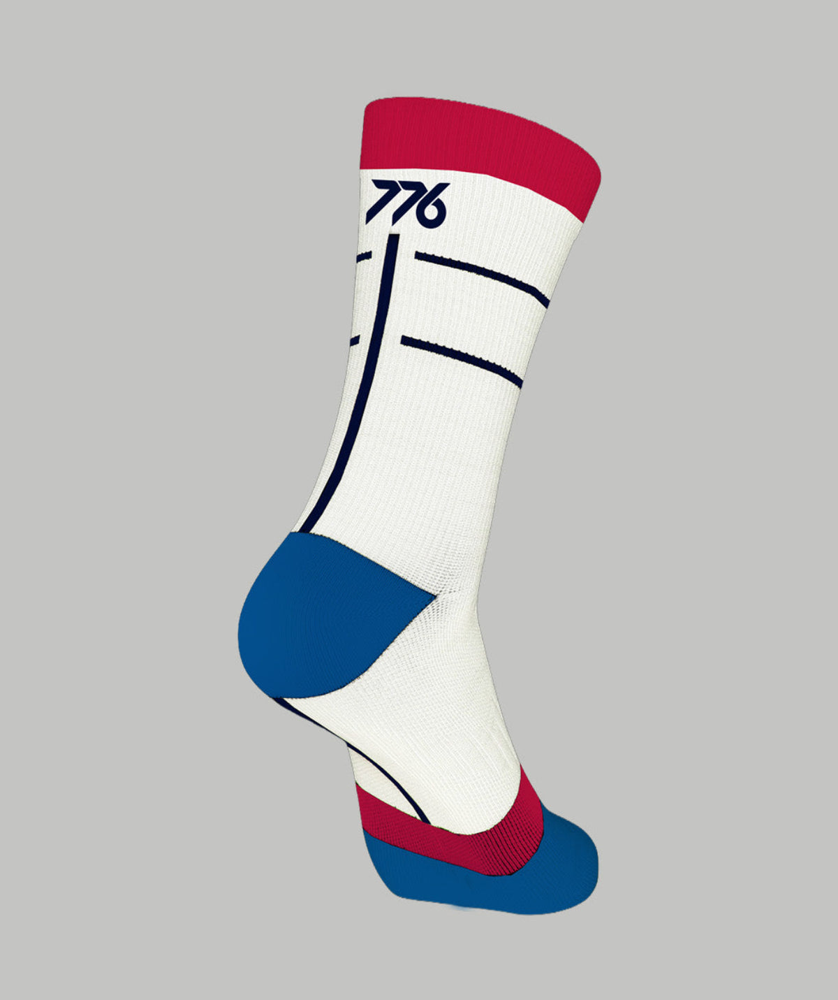 Unisex 776BC X USRowing Motion Performance Socks - Red/White/Blue