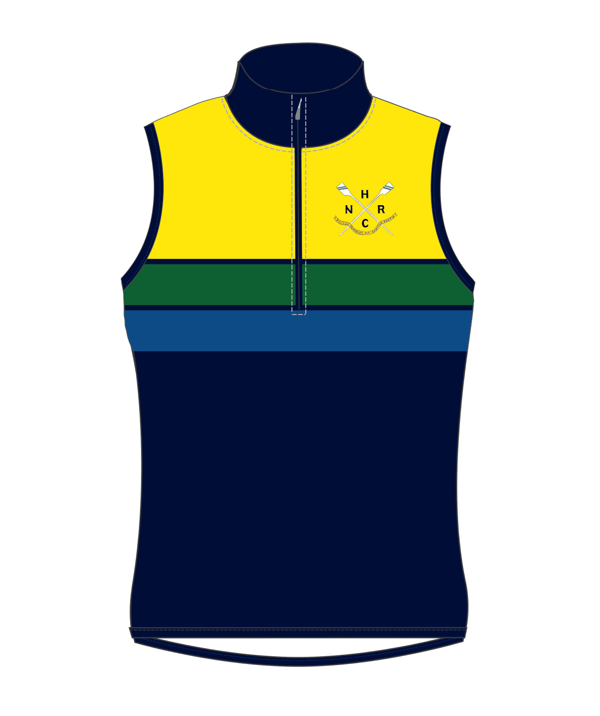 Women's New Haven Stratus Vest - Neon Yellow/Navy