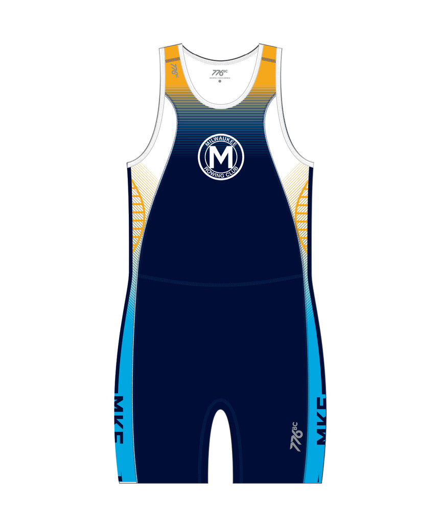 Men's Milwaukee Rowing Club Pro Unisuit - Navy/Yellow