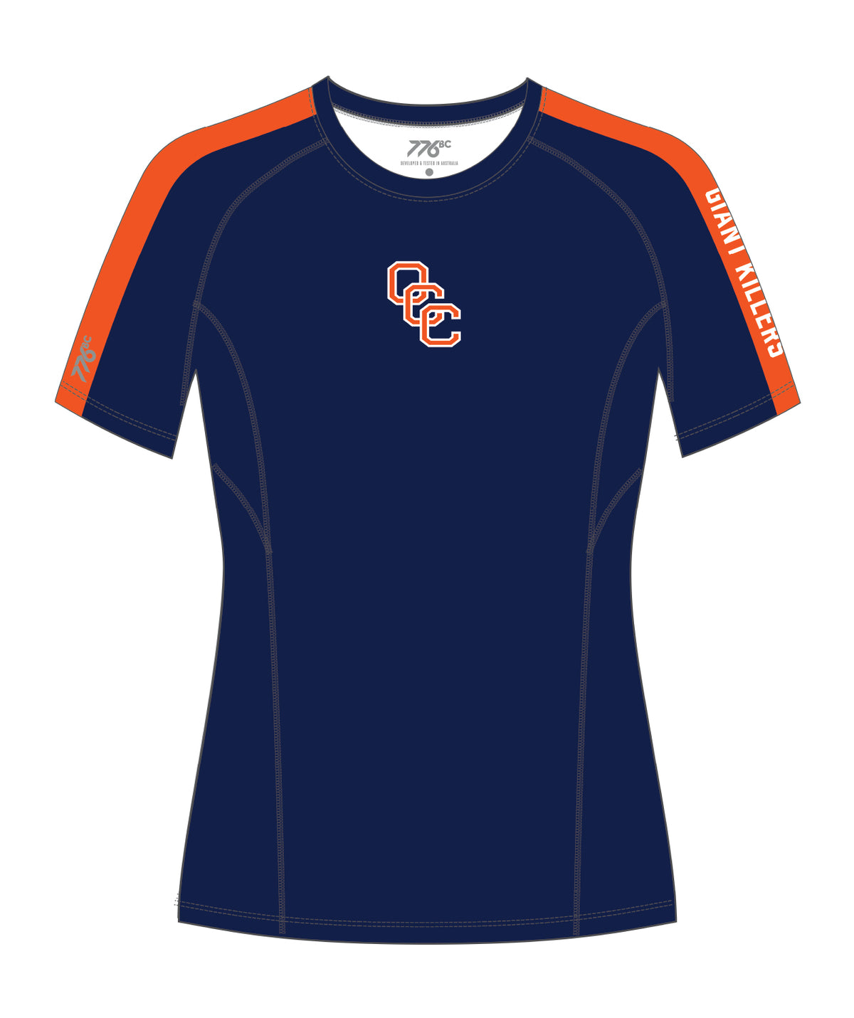 Women's Orange Coast Base Layer SS - Navy/Orange