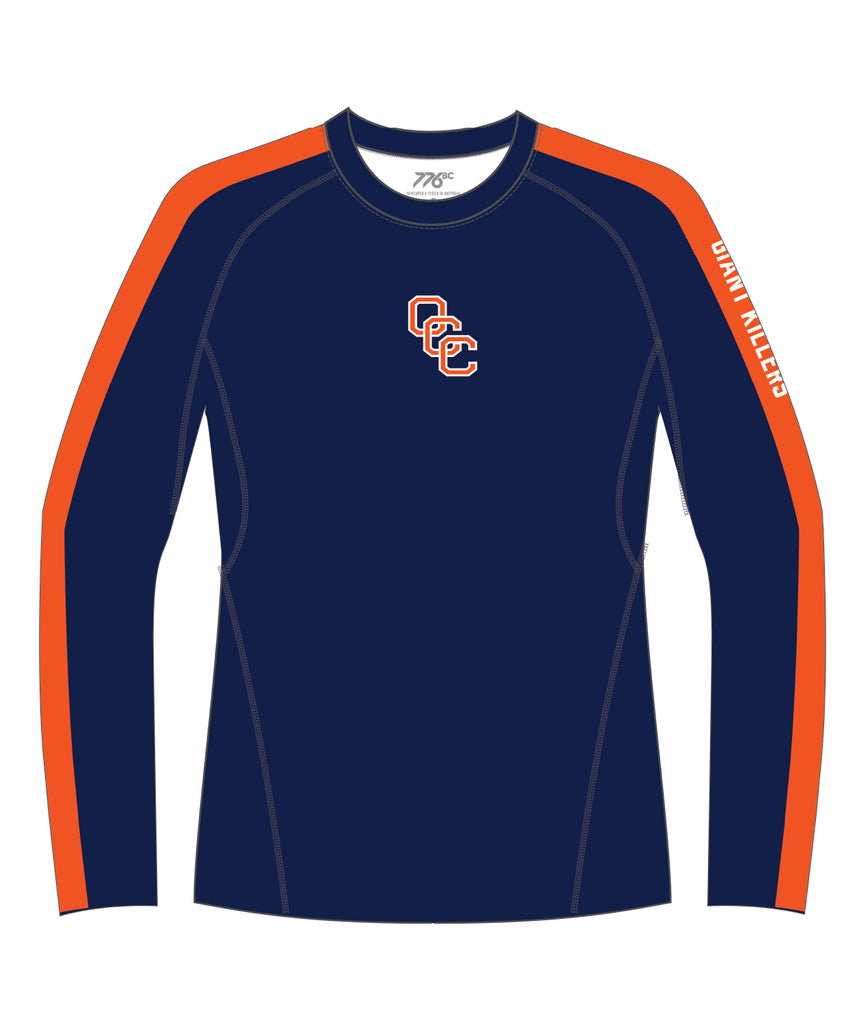 Men's Orange Coast Base Layer LS - Navy/Orange