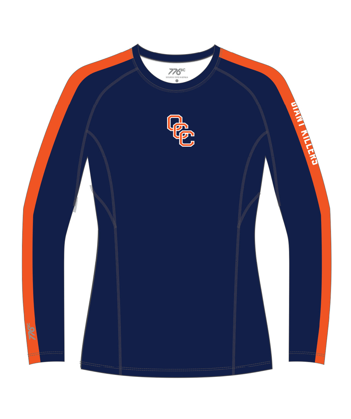 Women's Orange Coast Base Layer LS - Navy/Orange