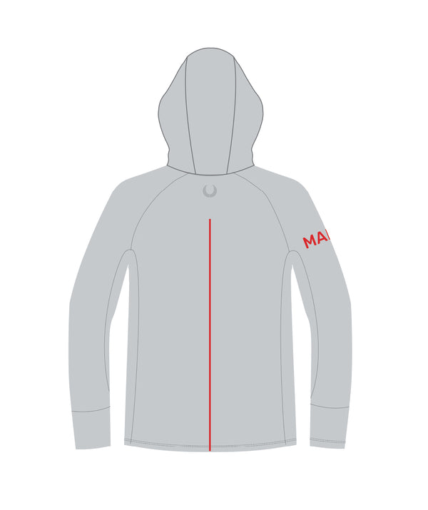 Men's Marin Rowing Tech 1/4 Zip Hoodie - Grey