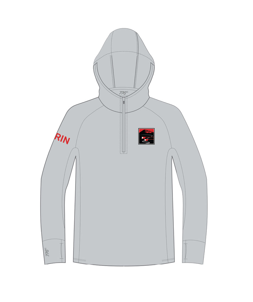 Men's Marin Rowing Tech 1/4 Zip Hoodie - Grey