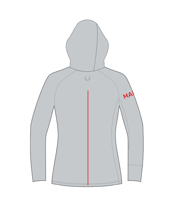 Women's Marin Rowing Tech 1/4 Zip Hoodie - Grey
