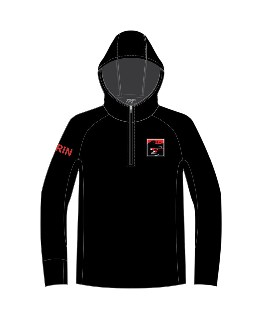 Men's Marin Rowing Tech 1/4 Zip Hoodie - Black