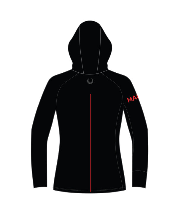 Women's Marin Rowing Tech 1/4 Zip Hoodie - Black