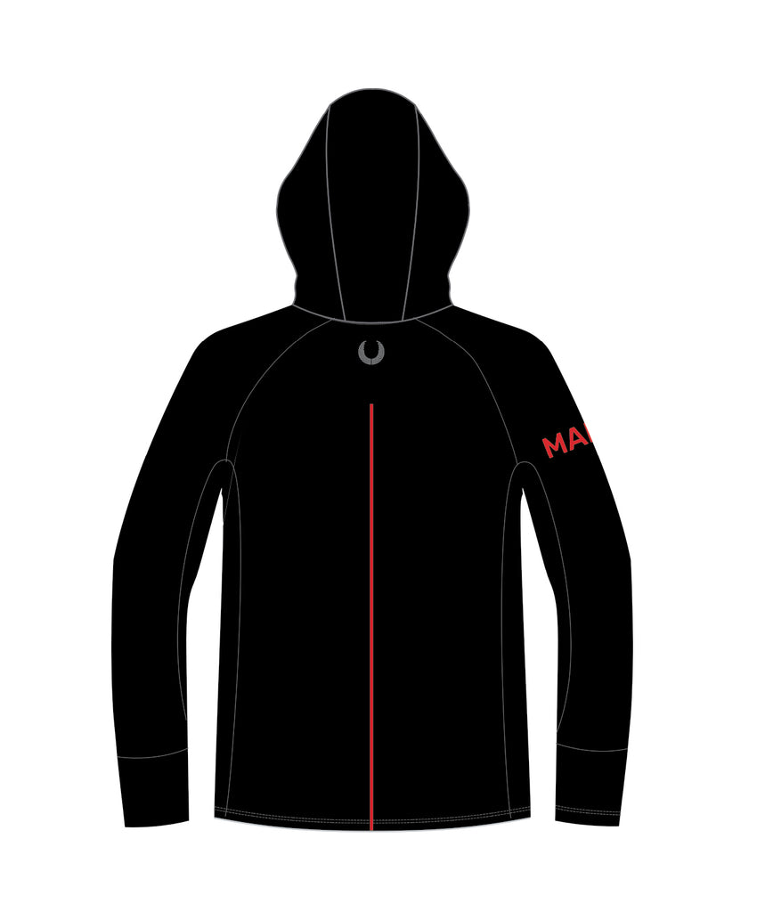 Men's Marin Rowing Tech 1/4 Zip Hoodie - Black