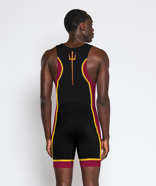 Men's Arizona State University Rowing Club Pro Unisuit - Black/Maroon