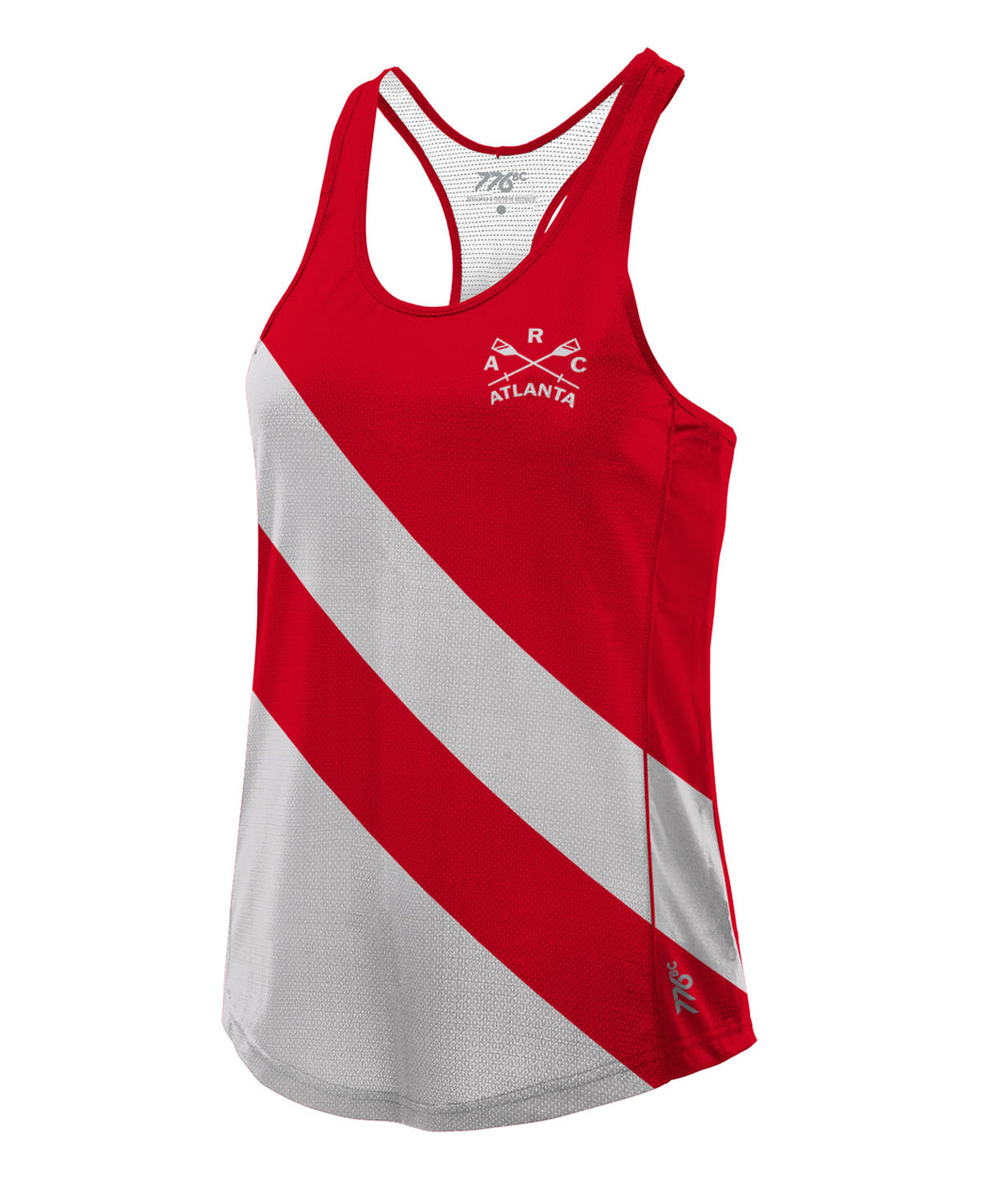 Women's Atlanta Rowing Performance Tank - White/Red