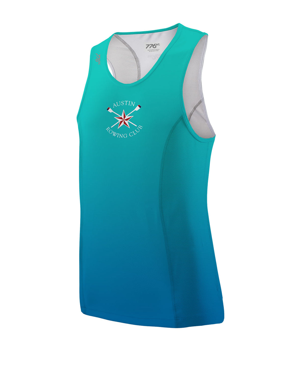 Men's Austin Rowing Club Performance Tank - Blue/Black