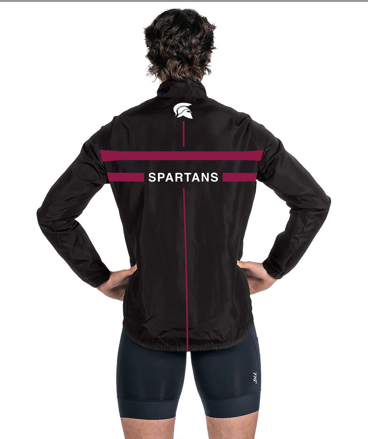 Men's Burnt Hills Cirrostratus Wind Jacket - Black/Maroon