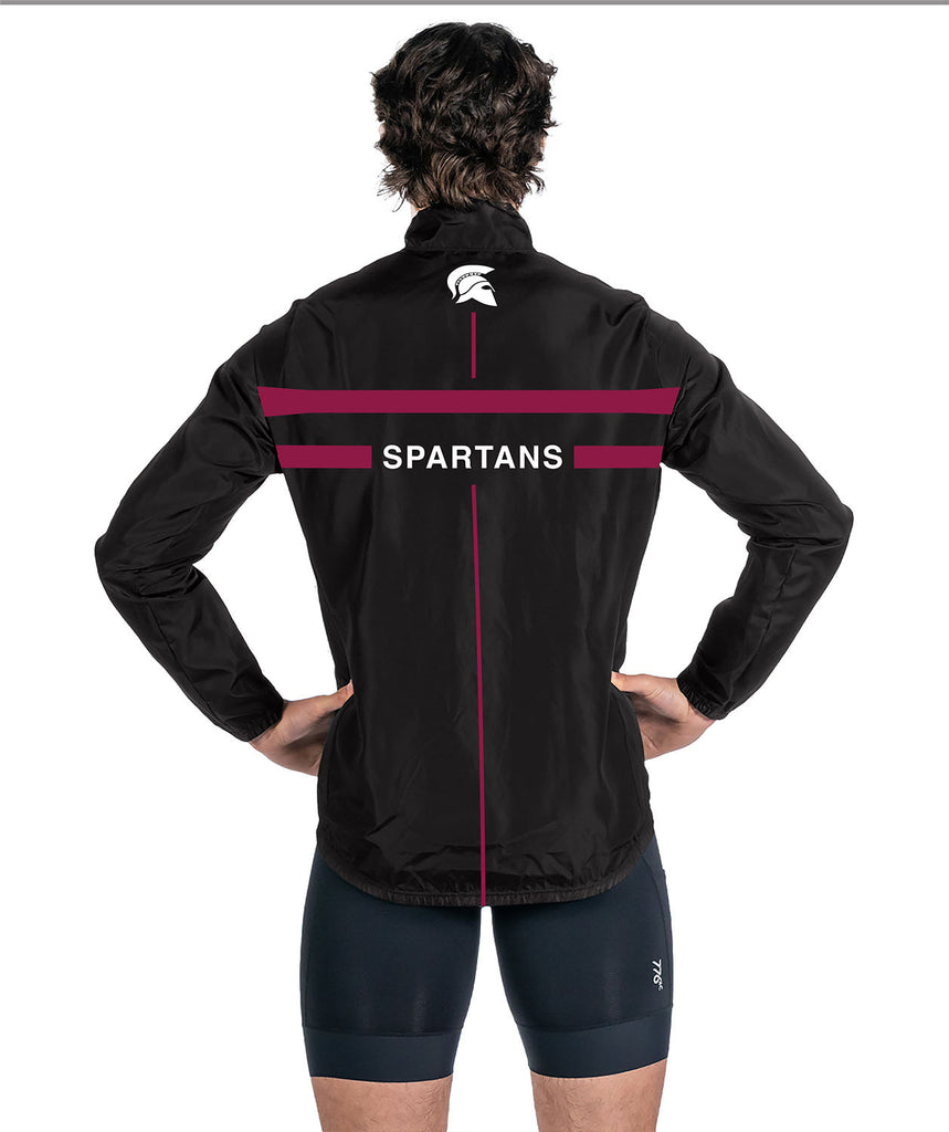 Men's Burnt Hills Cirrostratus Wind Jacket - Black/Maroon