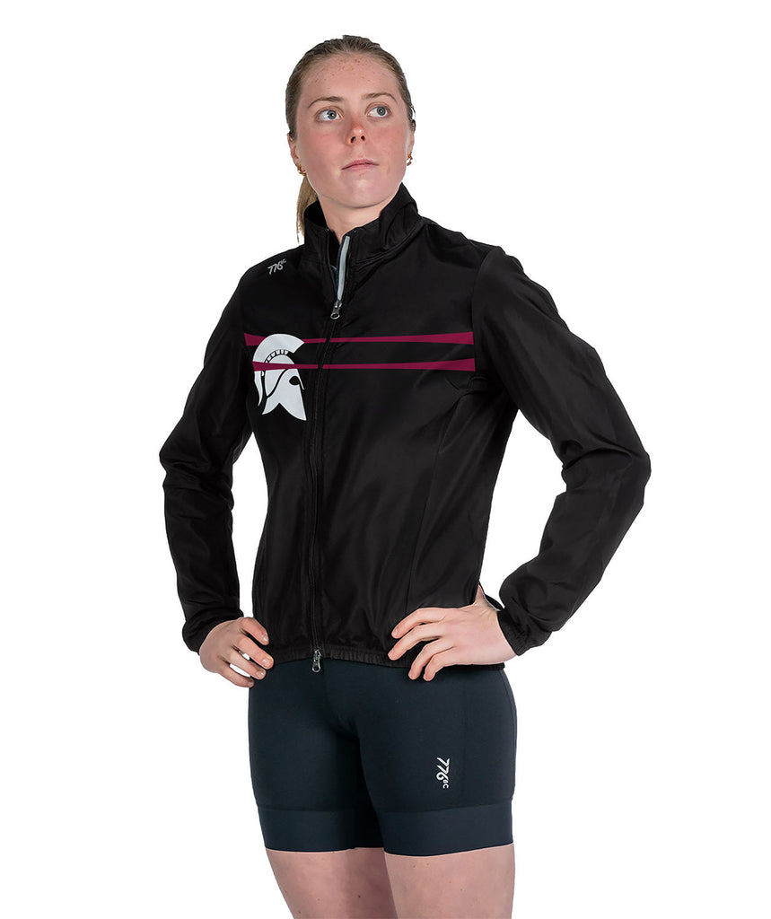 Women's Burnt Hills Cirrostratus Wind Jacket - Black/Maroon