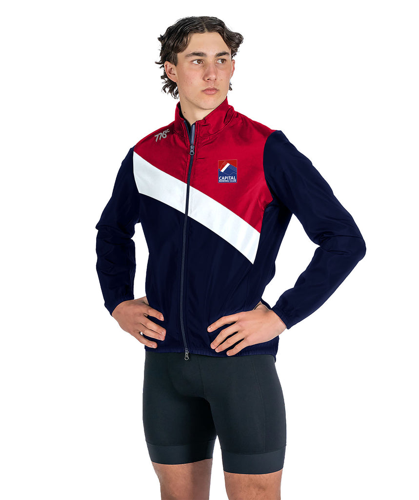 Men's Capital Rowing Club Masters Cirrostratus Wind Jacket - Navy/Red
