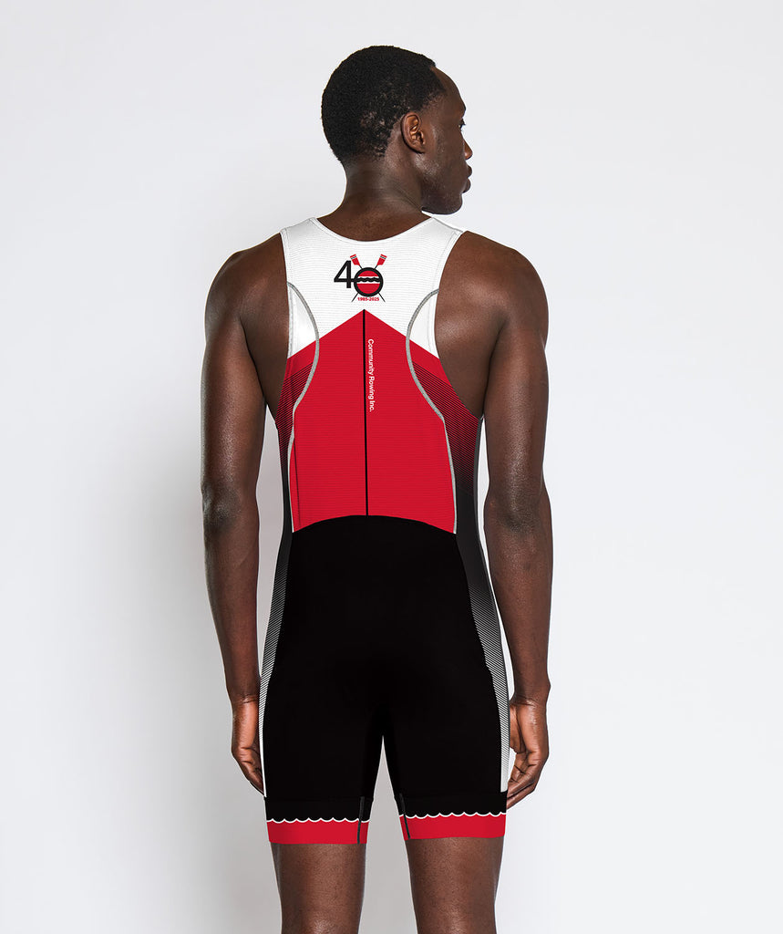 Men's Community Rowing Inc. 40th Anniversary Pro Unisuit - Black/Red