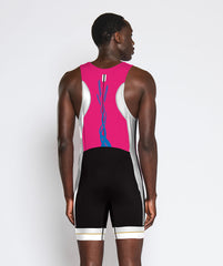 Men's De Delftsche Pro Unisuit - Black/Pink
