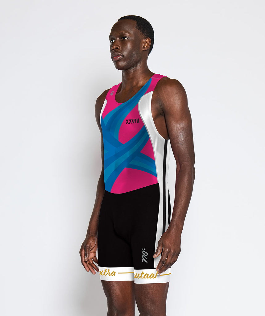 Men's De Delftsche Pro Unisuit - Black/Pink