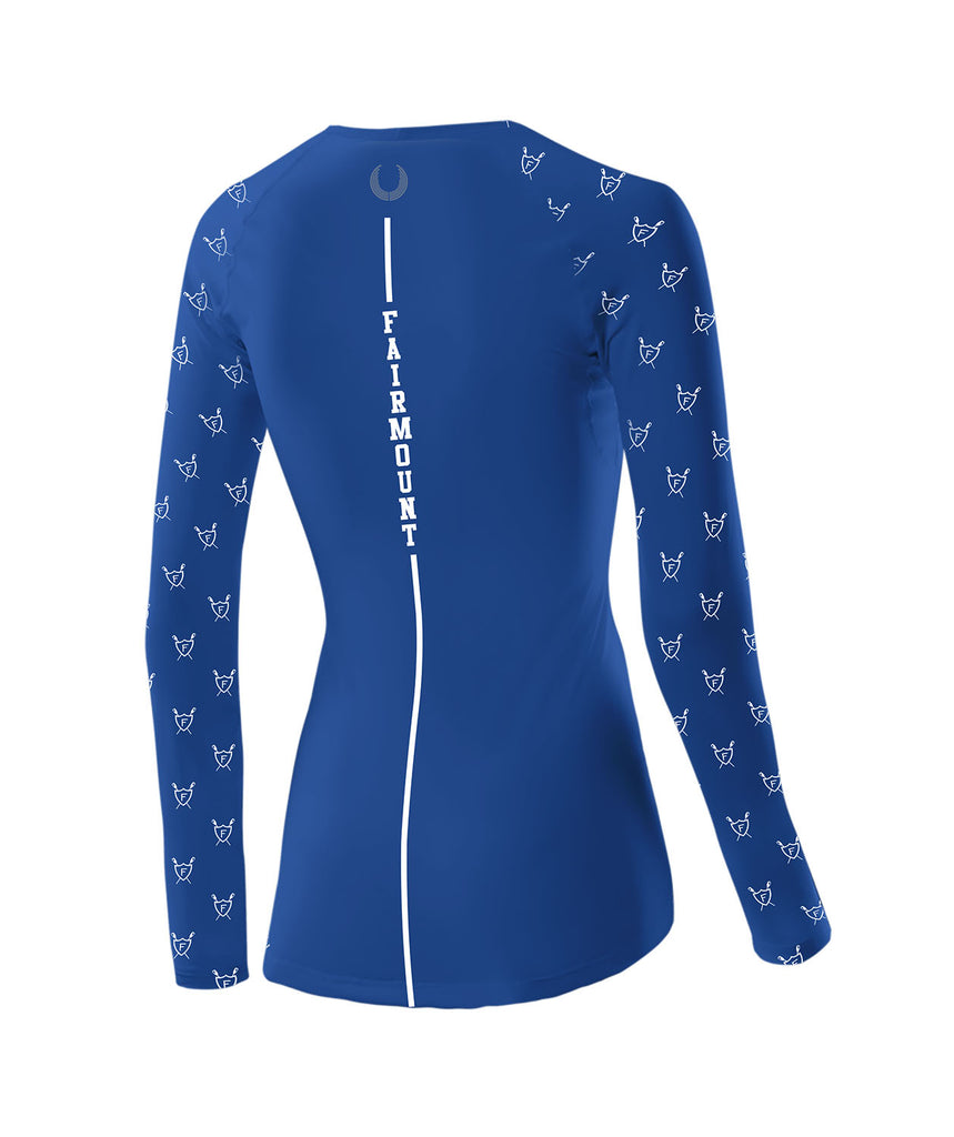Women's Fairmount Rowing Base Layer LS - Blue/Navy