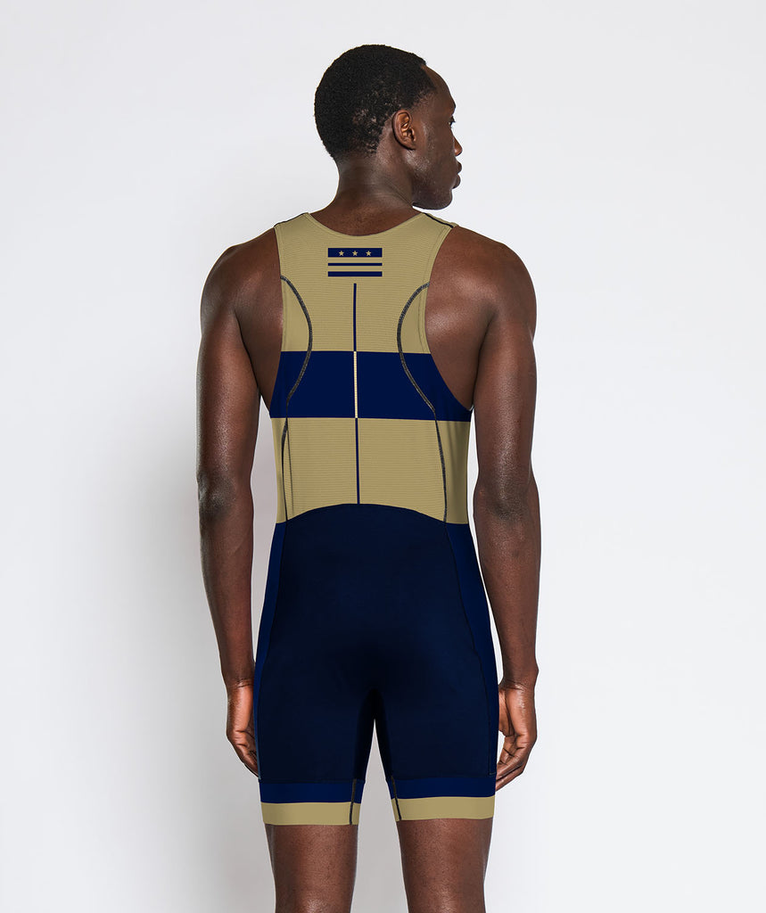 Men's George Washington University Pro Unisuit - Navy/Gold