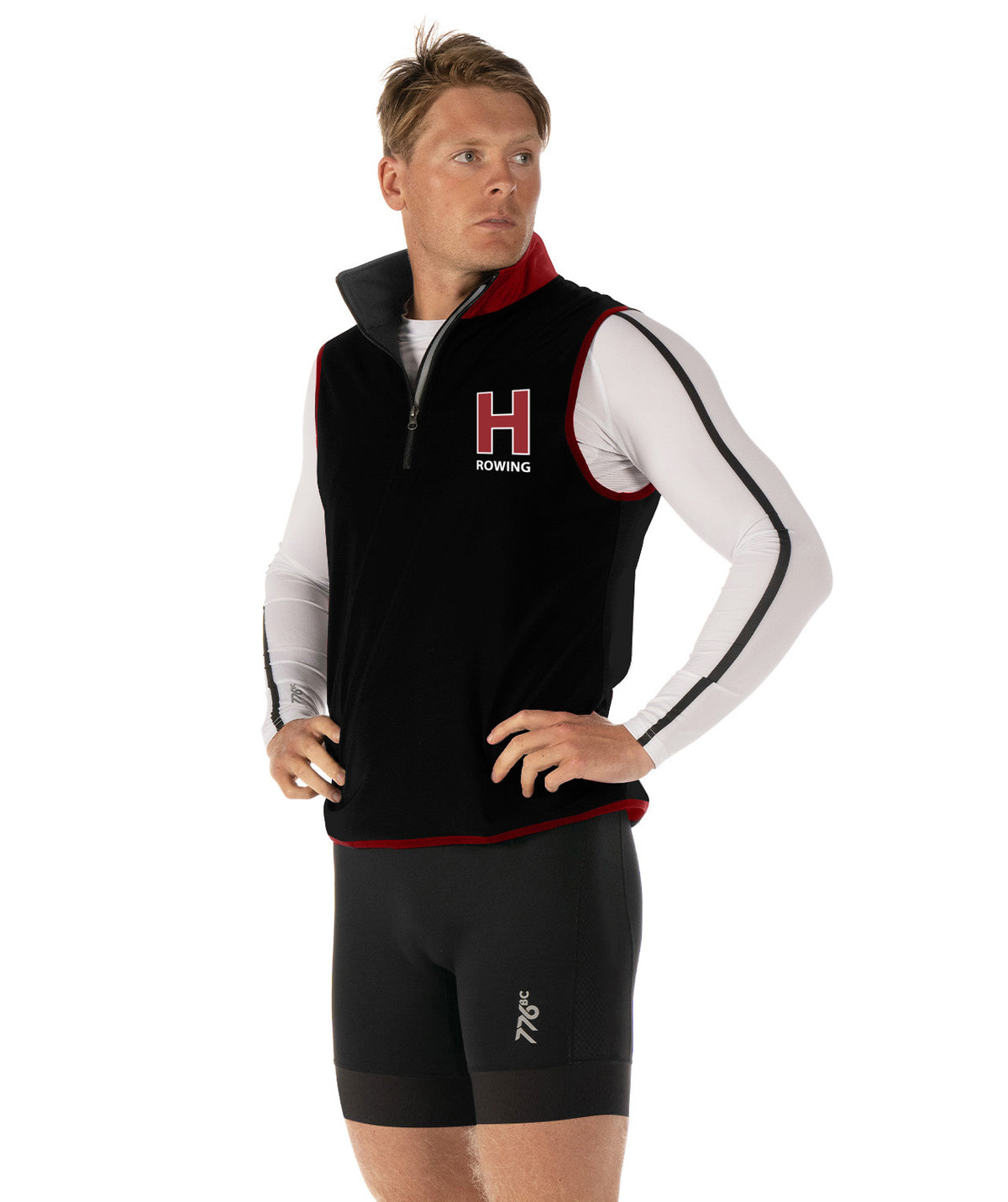 Men's Harvard Heavyweight Stratus Vest - Black/Red