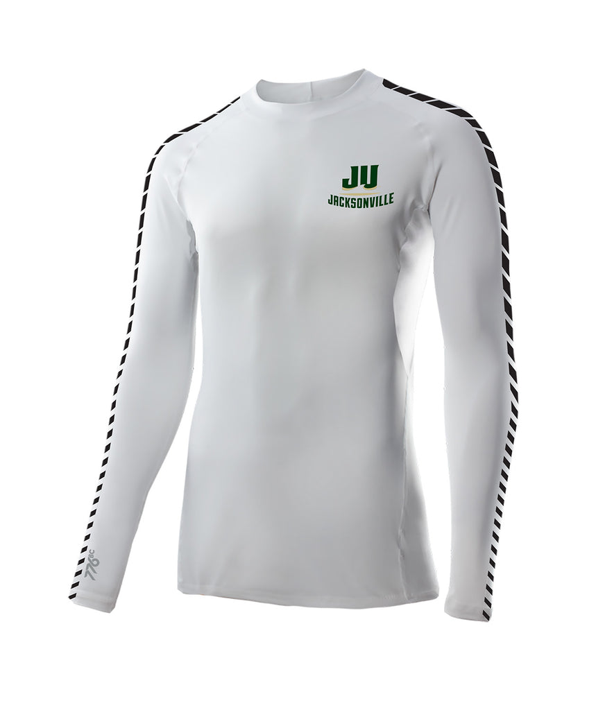 Men's Jacksonville University Base Layer LS - White