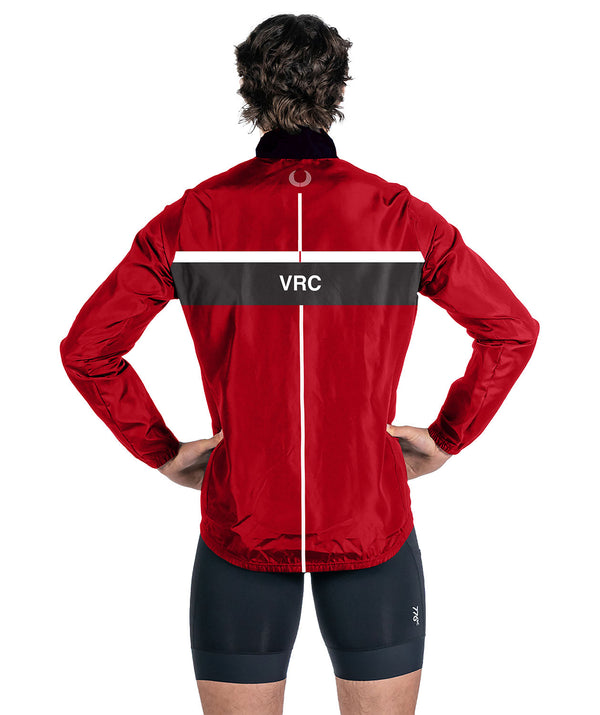 Men's Vancouver Rowing Club Cirrostratus Wind Jacket - Red/Black