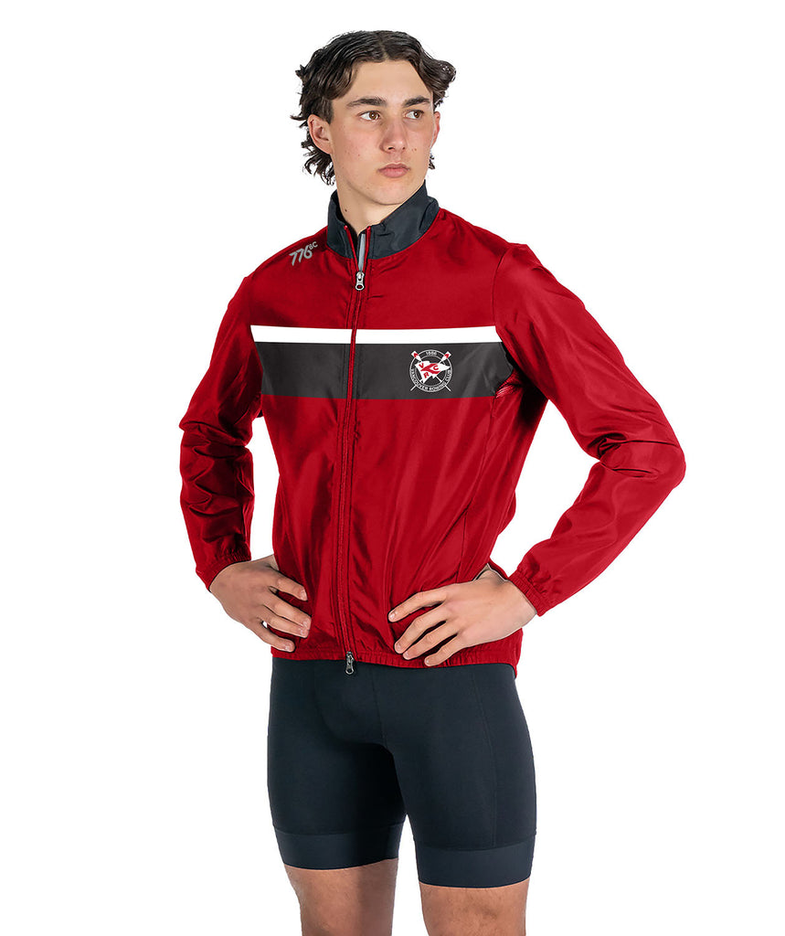Men's Vancouver Rowing Club Cirrostratus Wind Jacket - Red/Black
