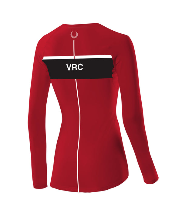 Women's Vancouver Rowing Club Base Layer LS - Red/Black