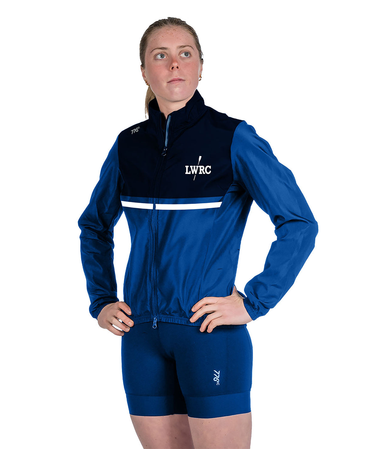 Women's Lake Washington Cirrostratus Wind Jacket - Blue/Navy