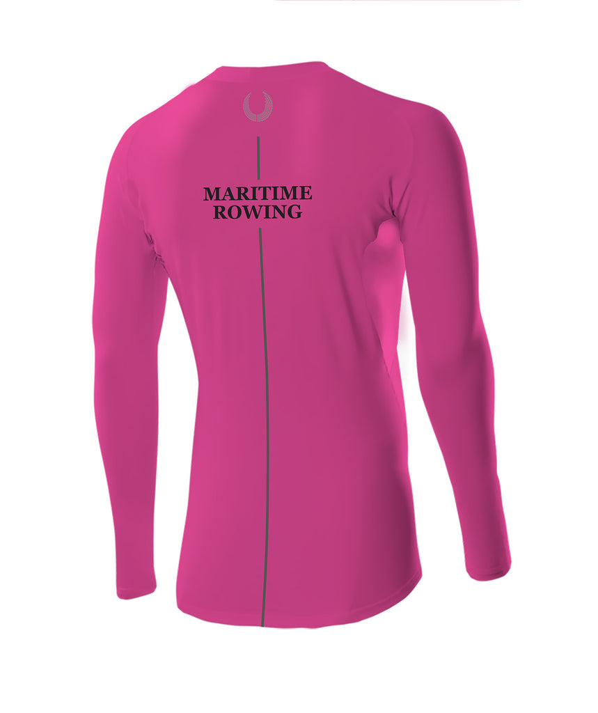 Men's Maritime Rowing Club Base Layer LS - Neon Pink