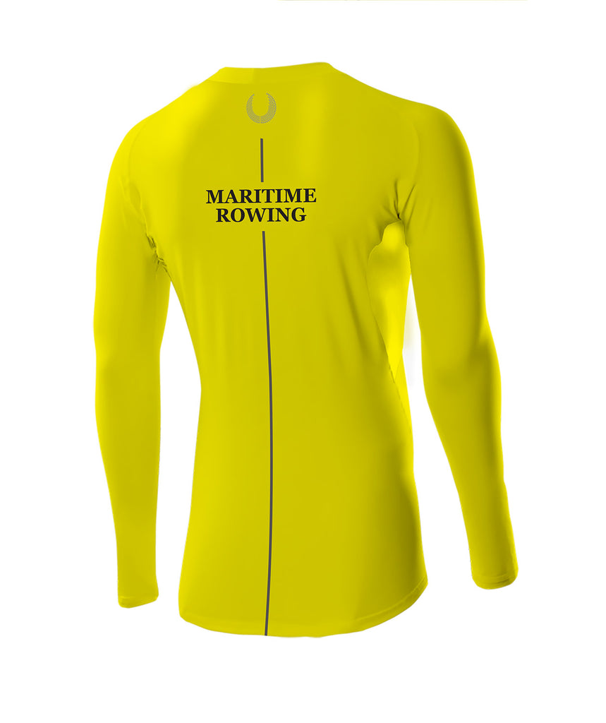 Men's Maritime Rowing Club Base Layer LS - Neon Yellow