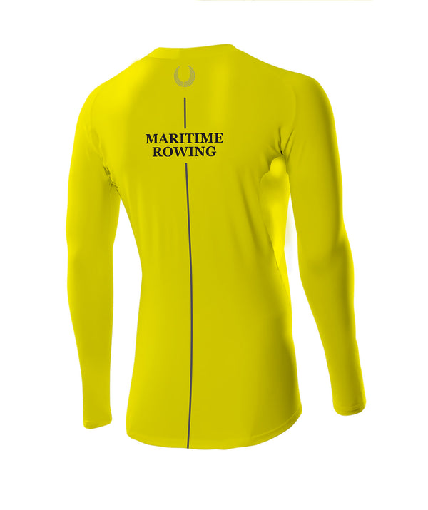 Men's Maritime Rowing Club Base Layer LS - Neon Yellow