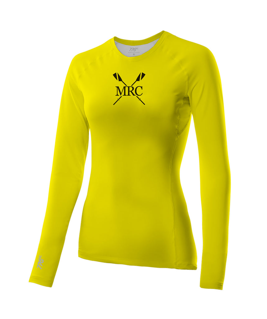 Women's Maritime Rowing Club Winter Base Layer LS - Neon Yellow