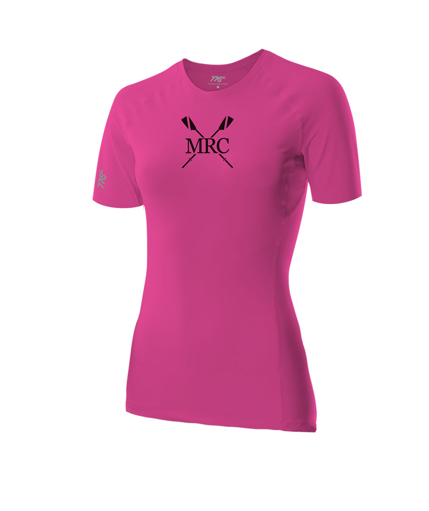 Women's Maritime Rowing Club Base Layer SS - Neon Pink