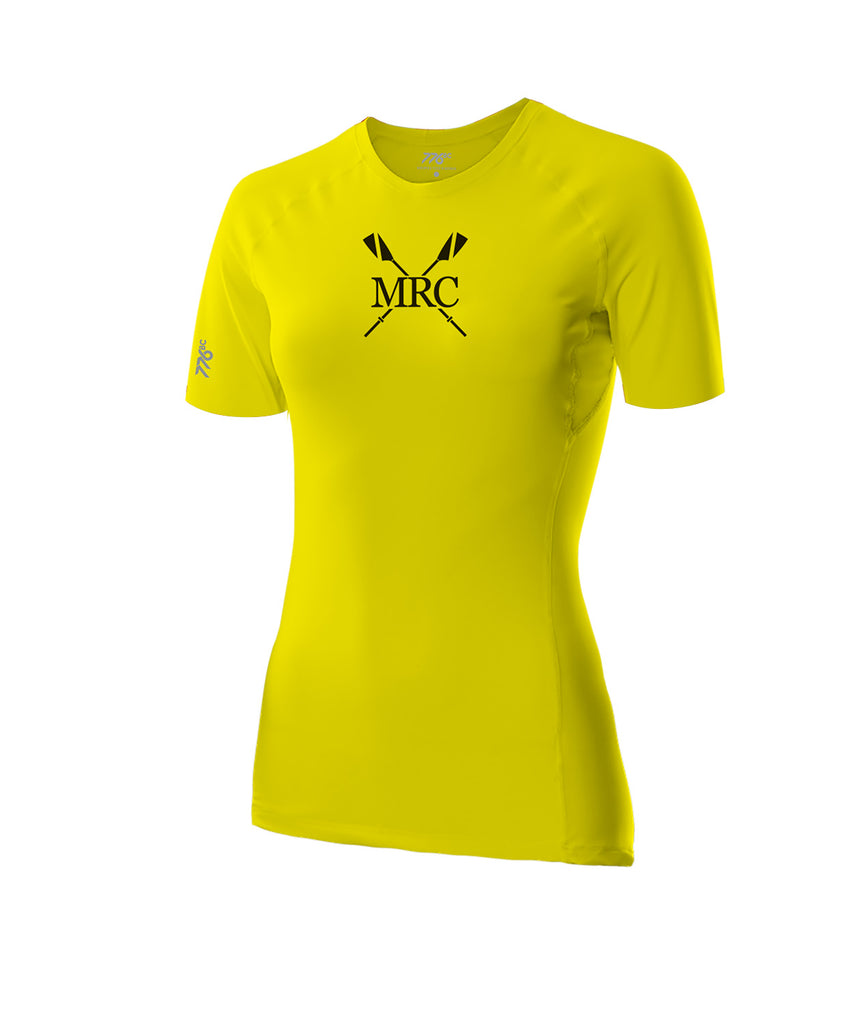 Women's Maritime Rowing Club Base Layer SS - Neon Yellow