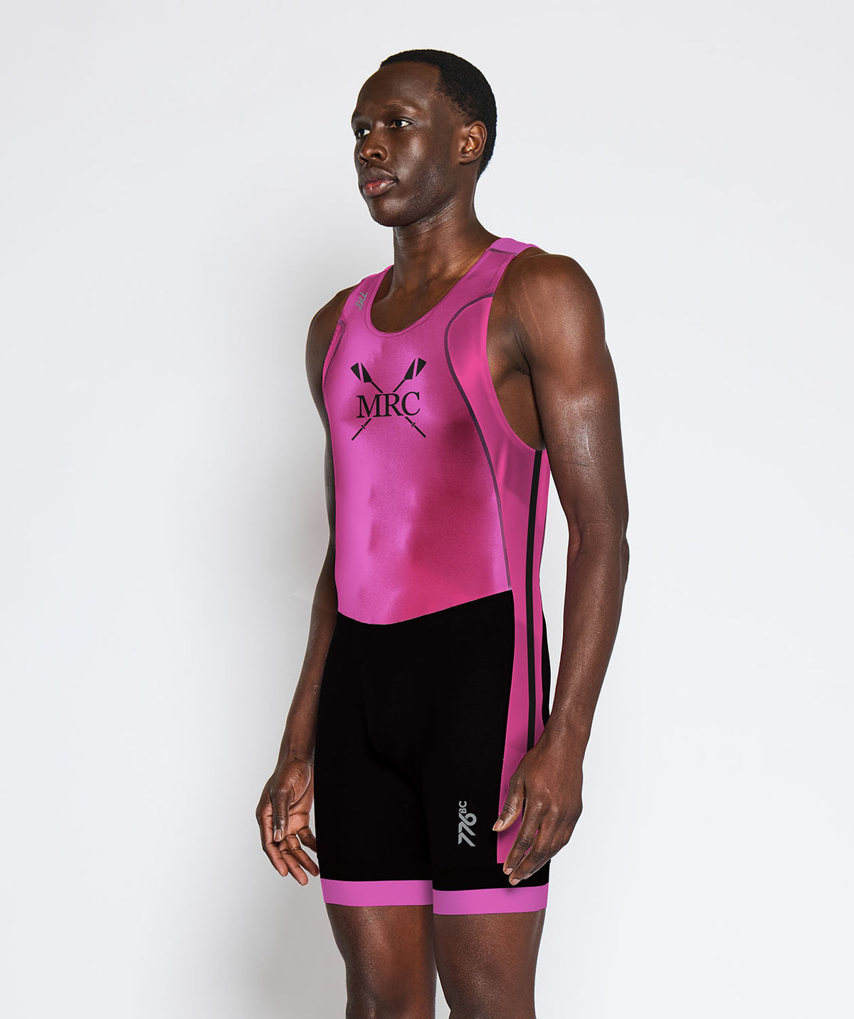 Men's Maritime Rowing Club Pro Unisuit - Black/Neon Pink