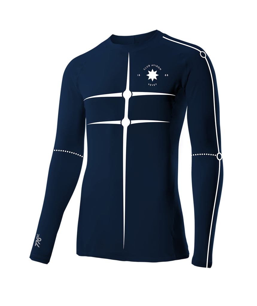 Men's Club Aviron LS Base Layer - Blue