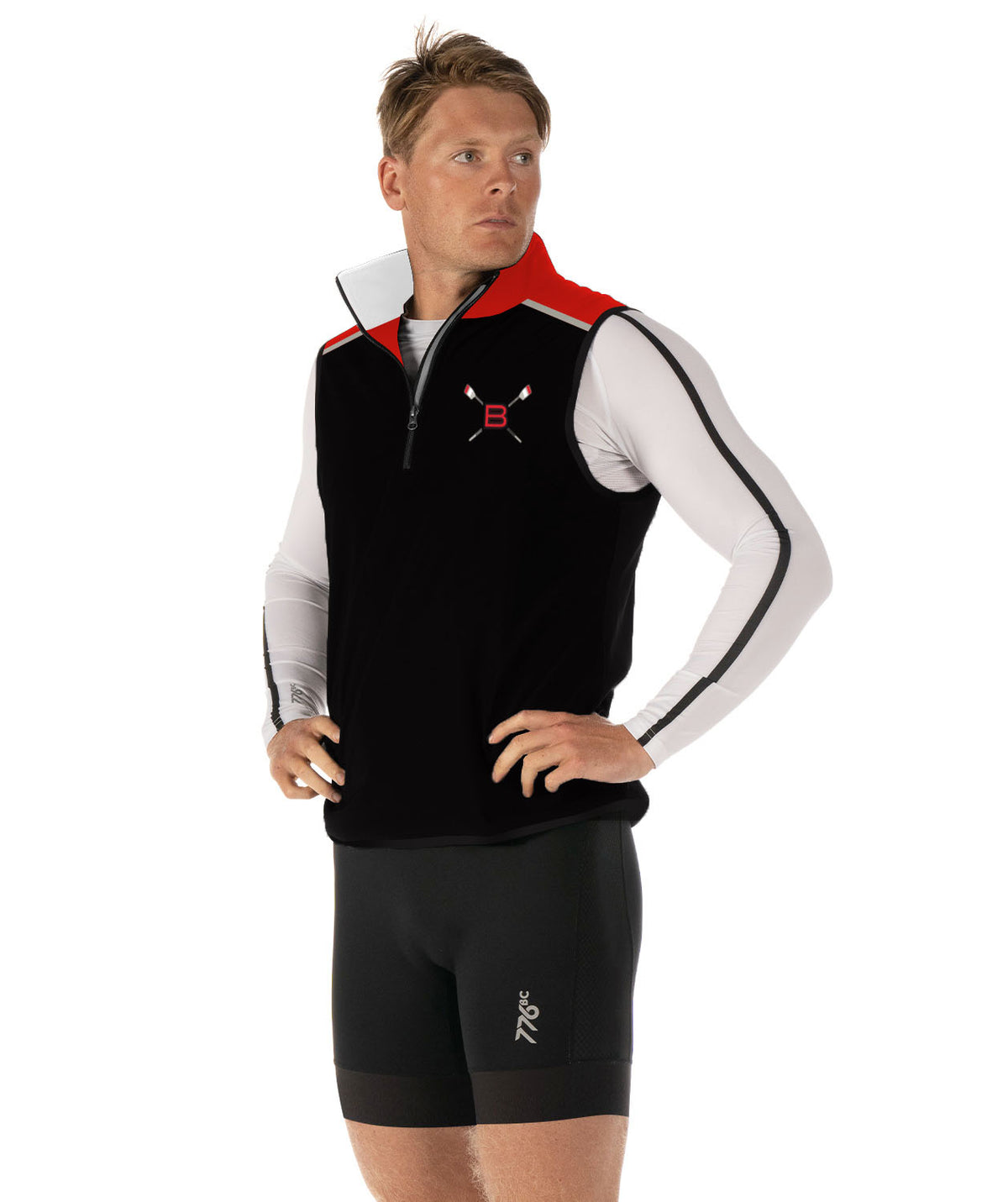 Men's Bedford Crew Stratus Vest - Black