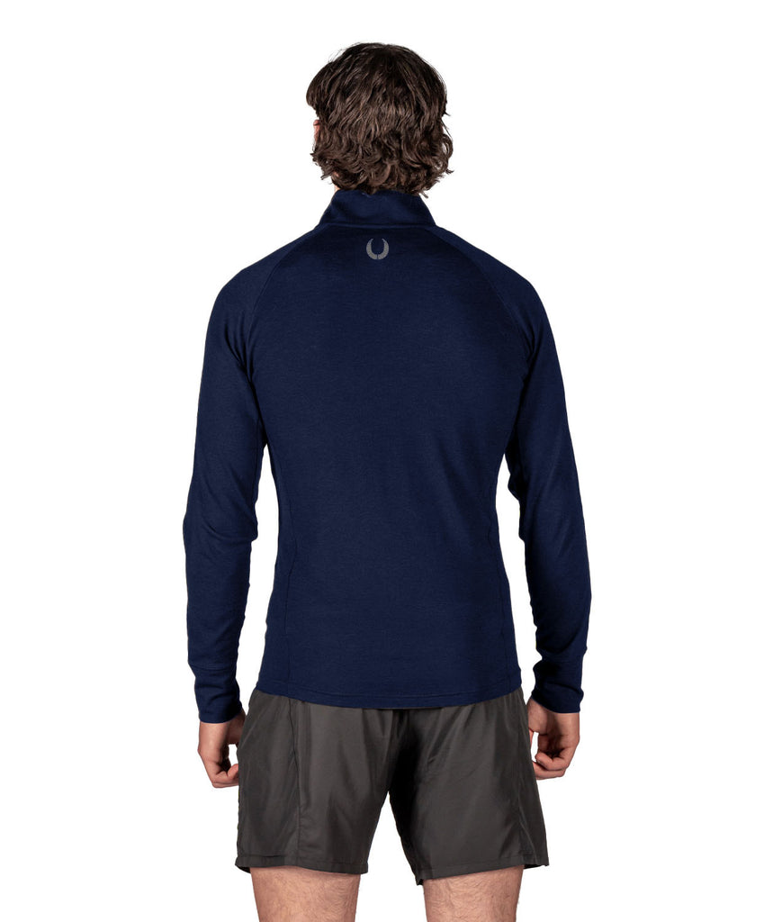 Men's Catawba Pro-Merino 1/4 Zip LS - Navy